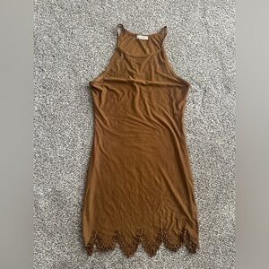 Poetry Tan Sleeveless Dress